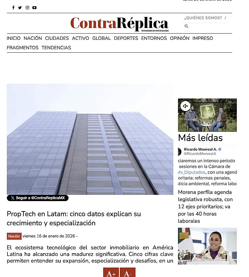 PropTech en Latam: cinco datos explican su crecimiento y especializaci�n